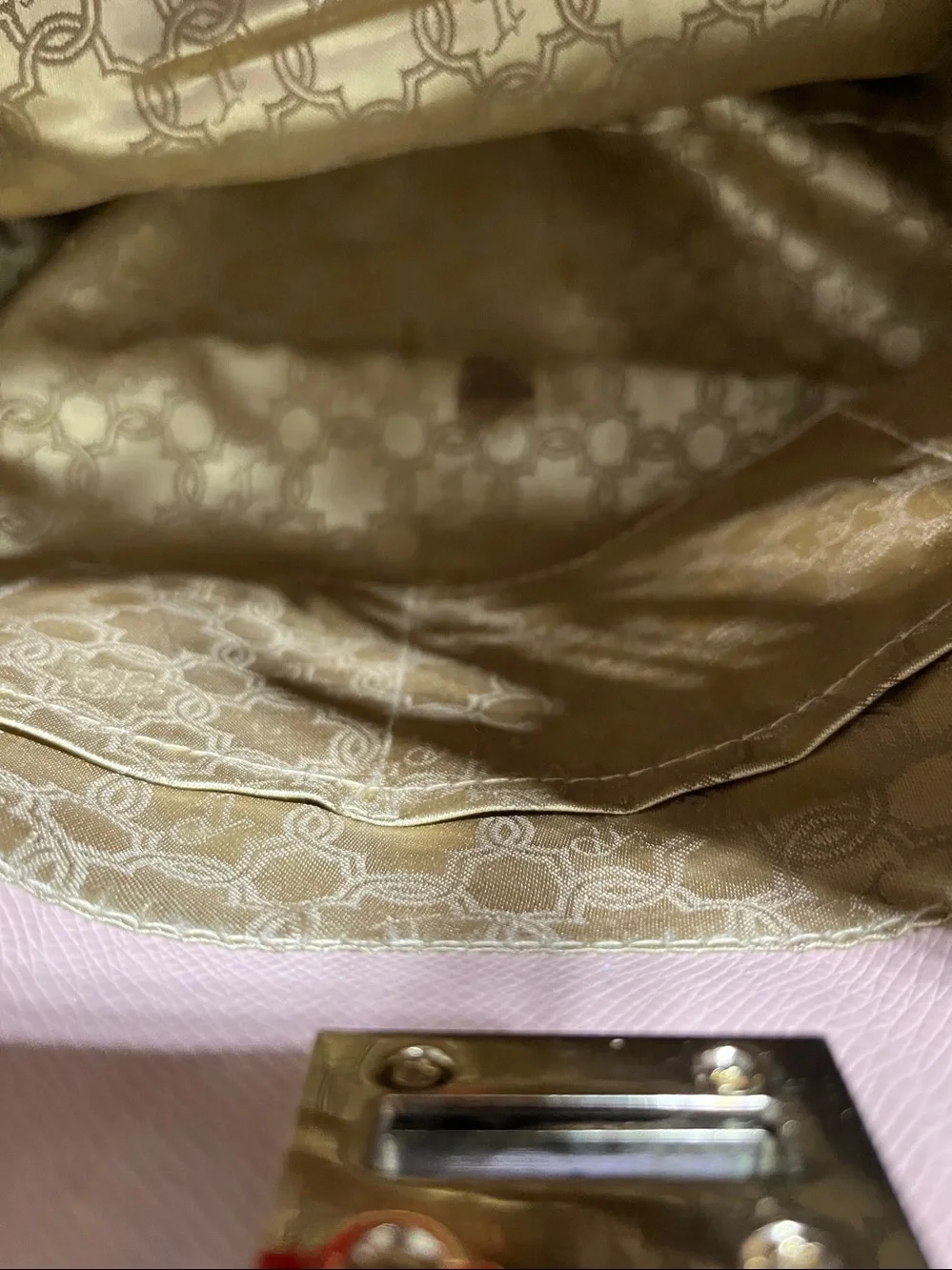 Ivanka Trump Blush Pink Tote with Gold Hardware